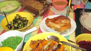 Thanksgiving Dinner for two, leftovers planned